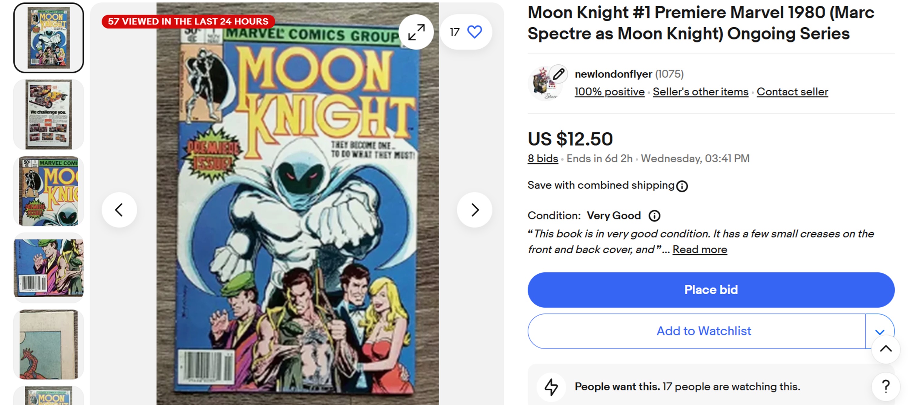 Screencap of my current auction Screencap of my current auction