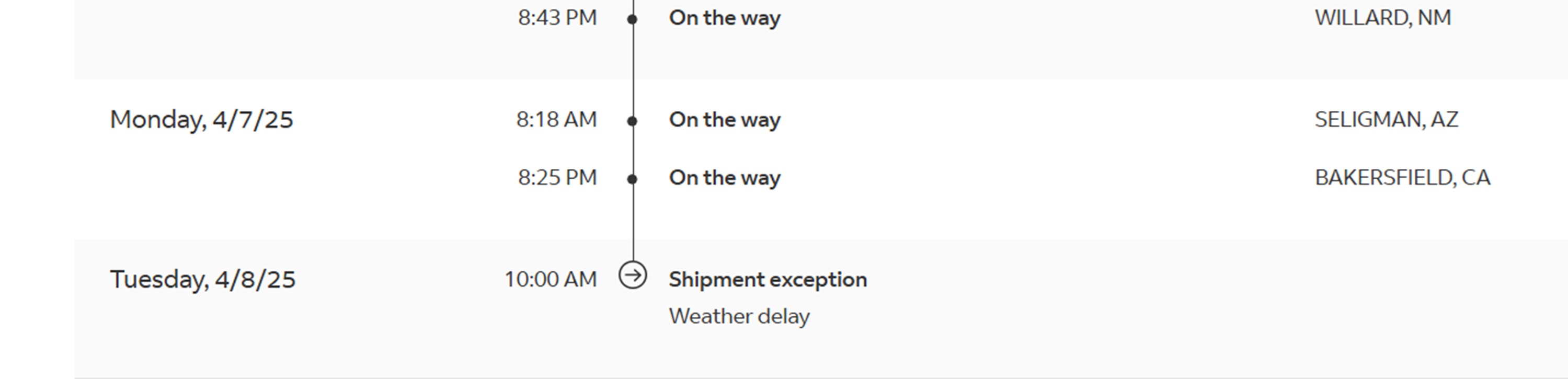 Screencap of info on my shoes