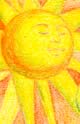 Sun - The sun continues to give out light. It never tuns out of energy. We should continue to give out our light to all people especially those who are lost in the jungle of loneliness and depression. Be like the sun.