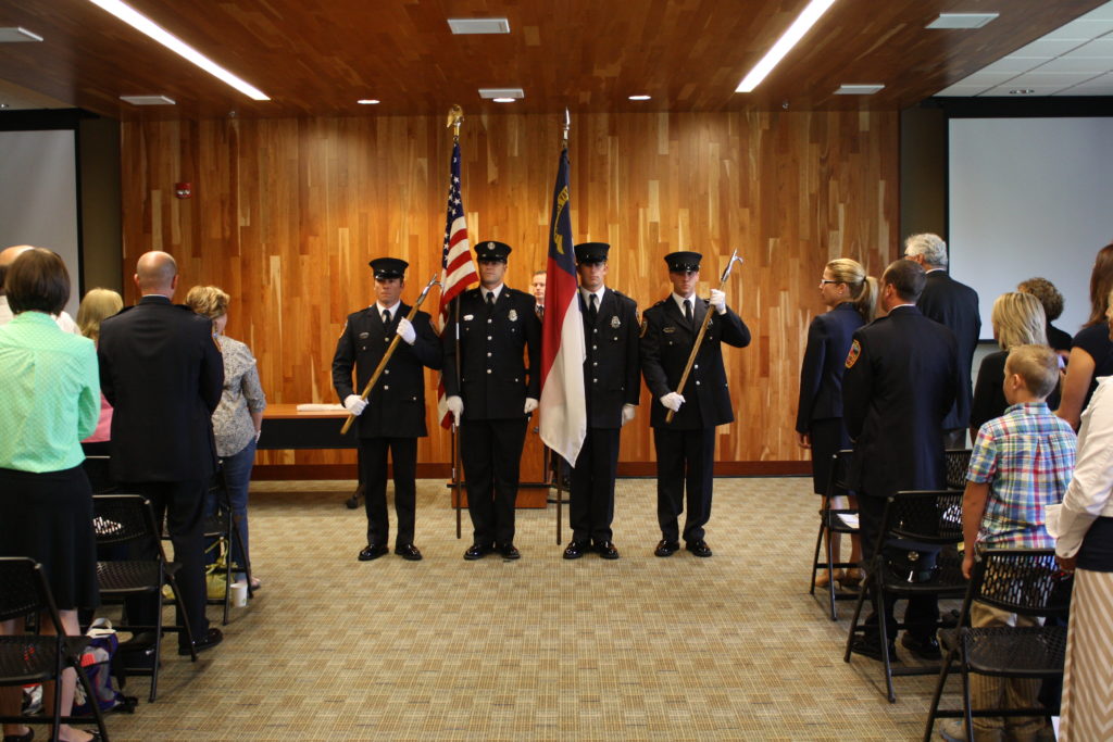 Asheville North Carolina firefighters award ceremony.