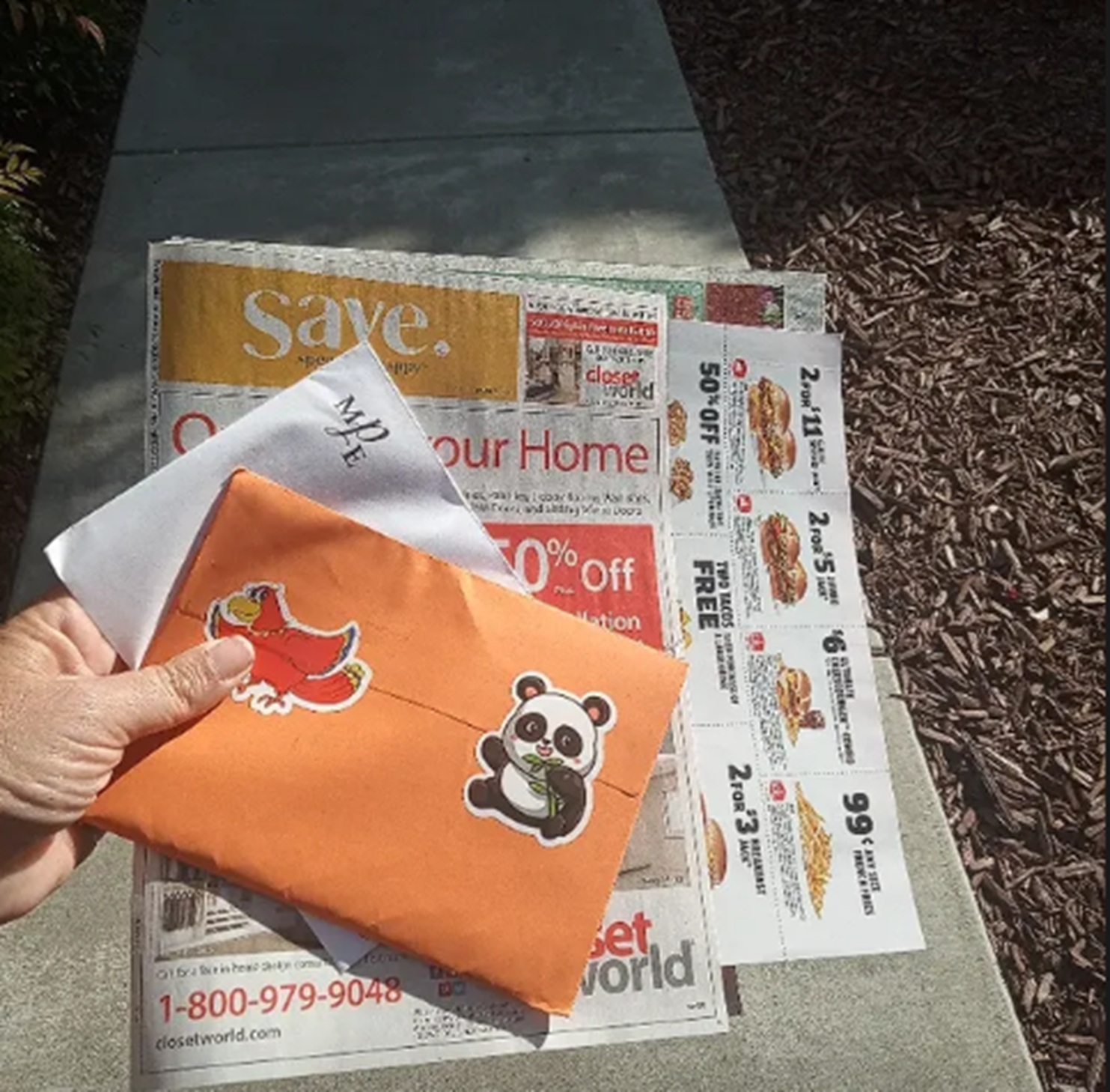 Photo taken by me of my not so bad mail