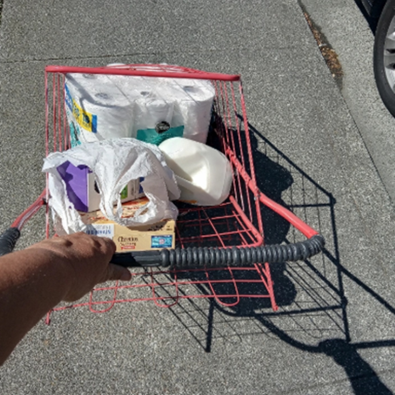Photo I took of my cart on the way home.