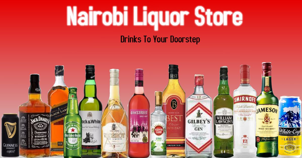 A photo showing display of common liquor in Nairobi Liquor Stores. Source: Facebook