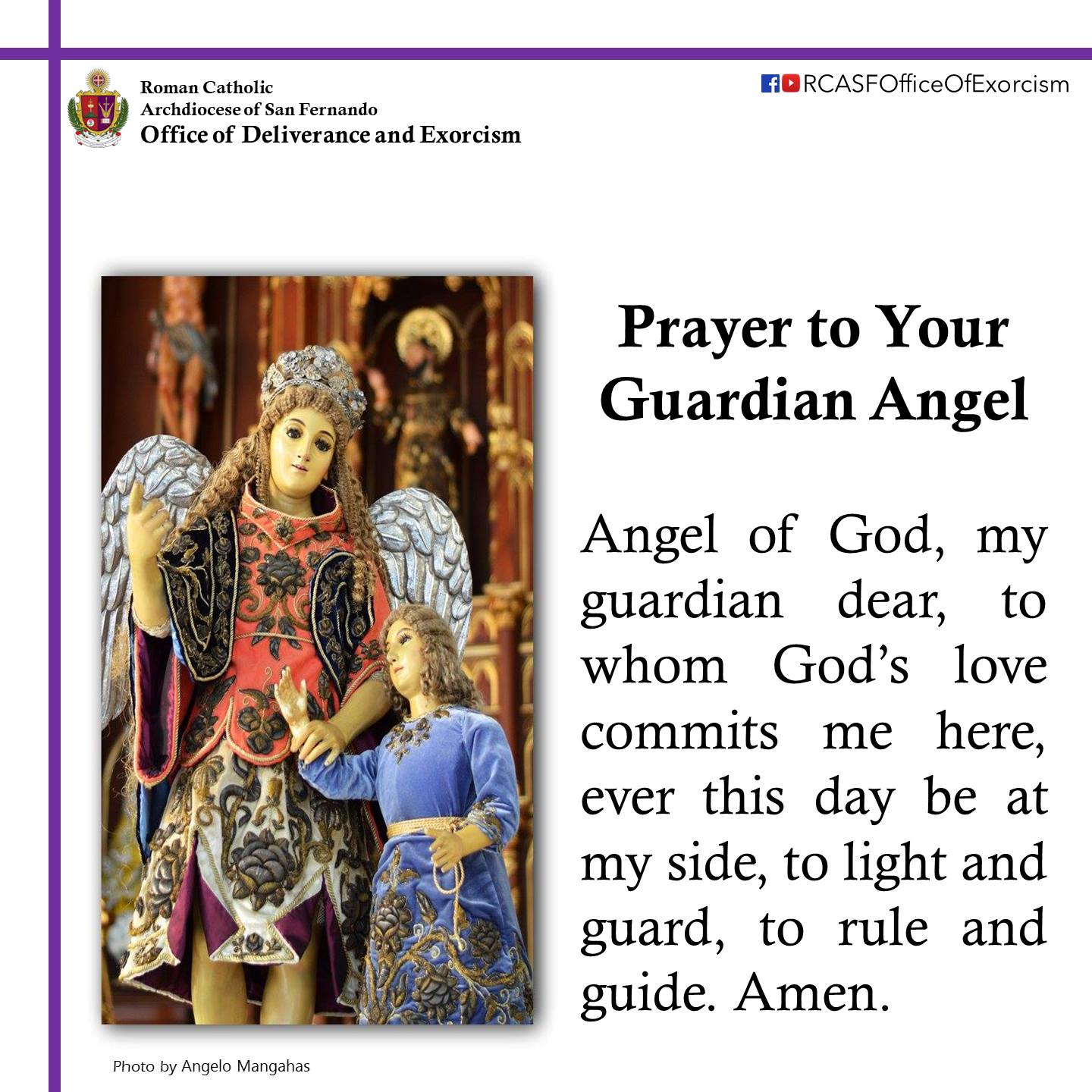 Guardian angel prayer
