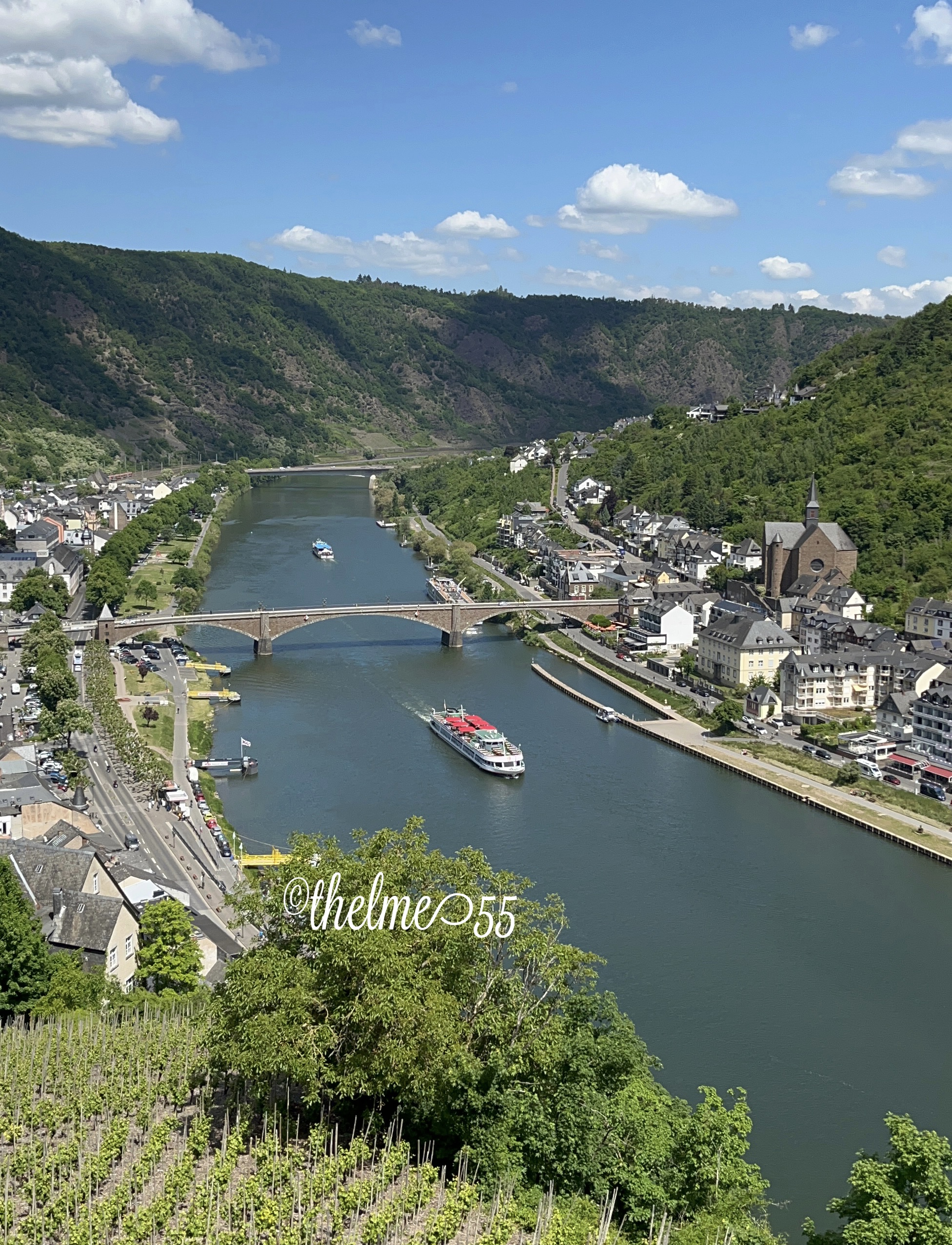 The Mosel river in Cochem, Germany 