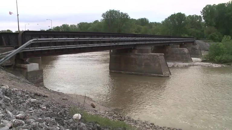 A bridge in Fremont Ohio that crosses the Sandusky River.