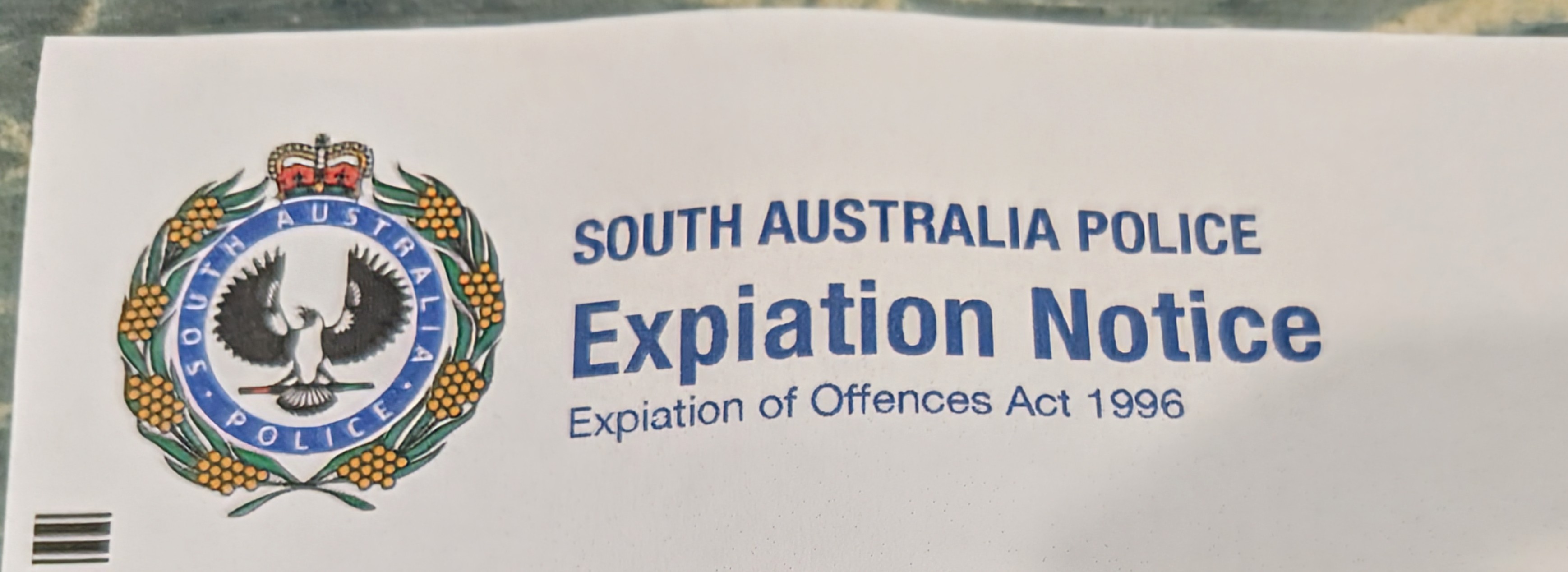 A cop notice 