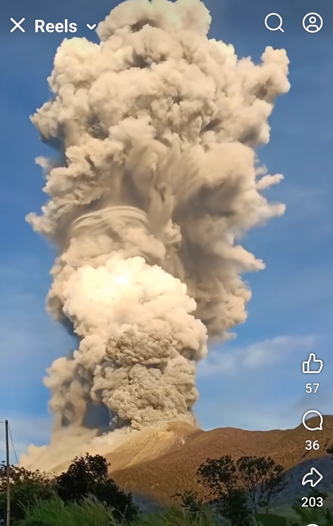 Mt. Canlaon Eruption