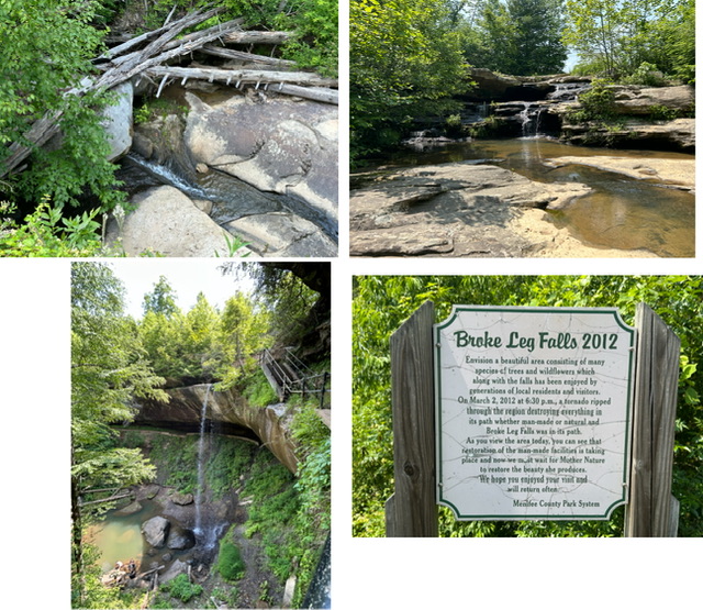 Photos at Broke Leg Falls Park, Menifee County, KY.  Photos taken by and the property of FourWalls.