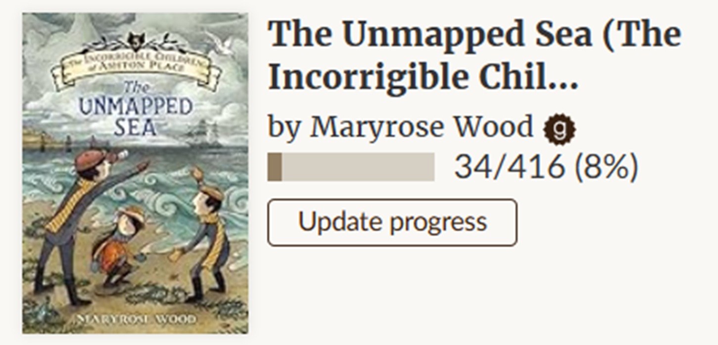 Screencap of my GoodReads page. Screencap of my GoodReads page.