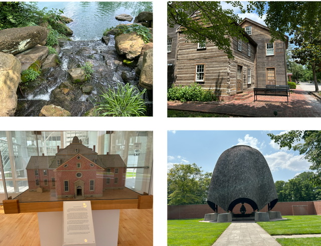 Sites at New Harmony.  Photos taken by and the property of FourWalls.