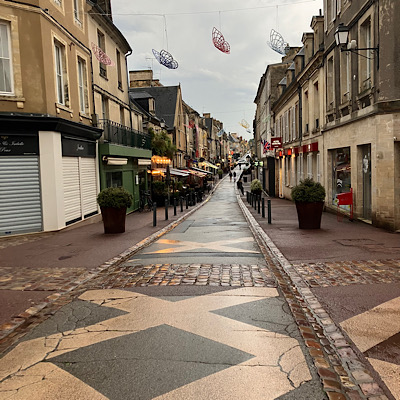 Bayeux on a wet Friday. 
