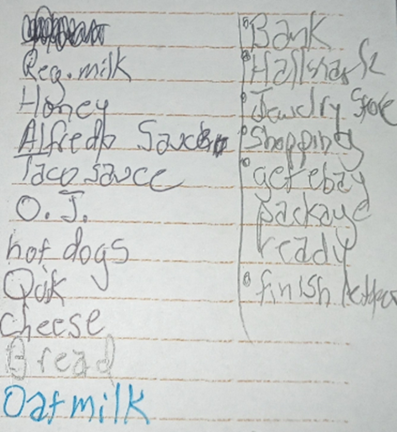 Photo I took of my to do list Photo I took of my to do list