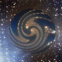 Photo I took of the AT&T symbol and added Space and Spiral effects on LunaPic.com