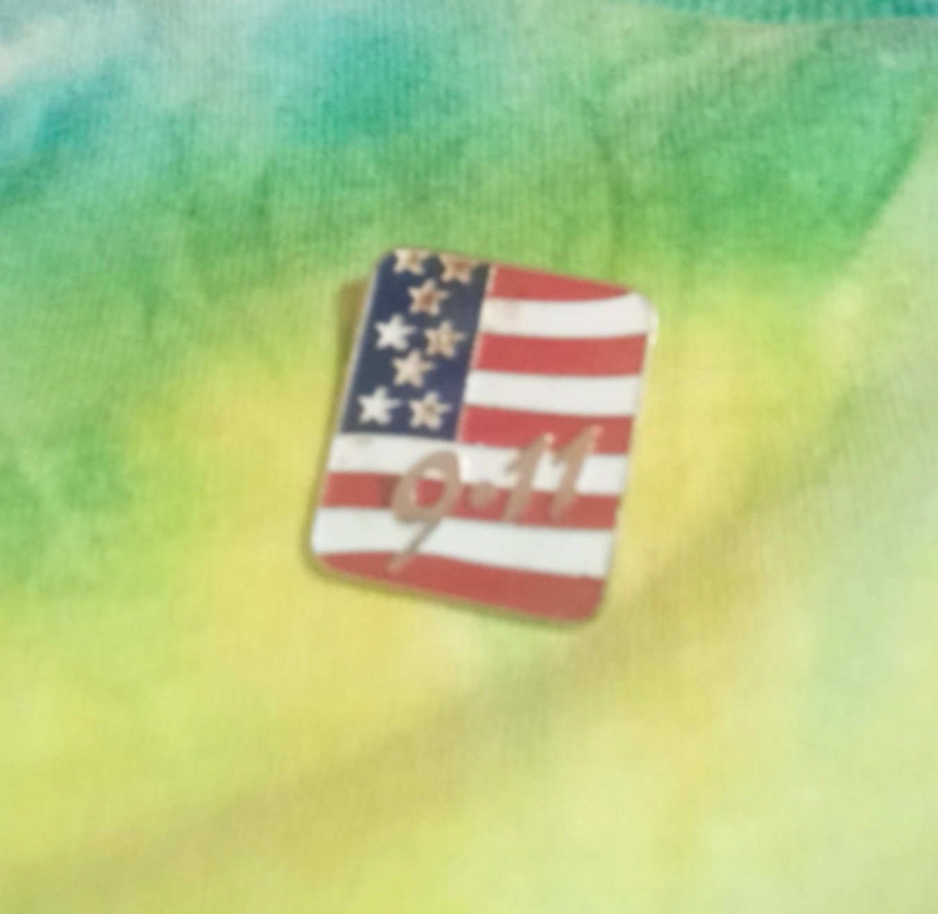 Photo I took of the pin on my shirt