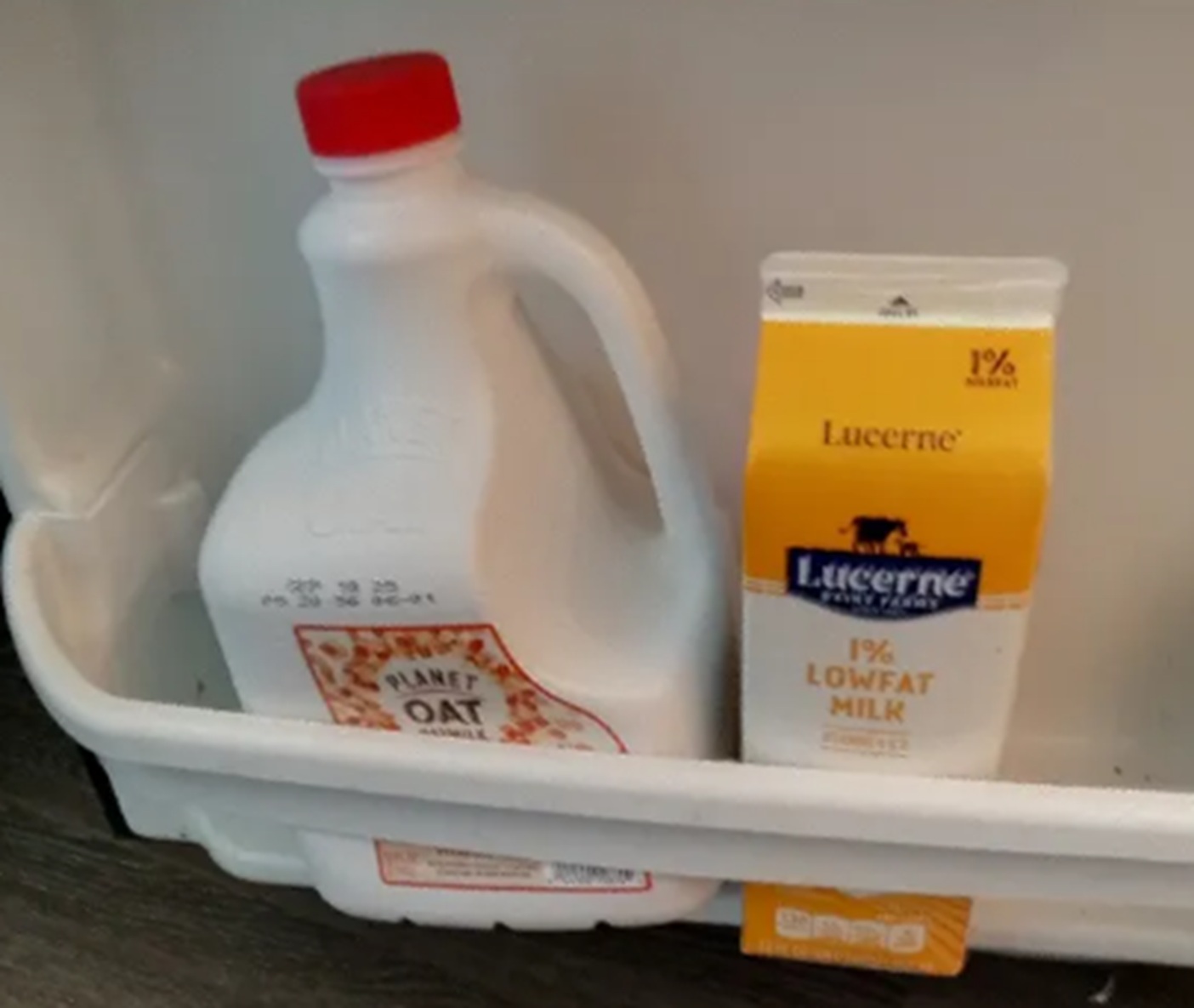 Photo I took of the milk