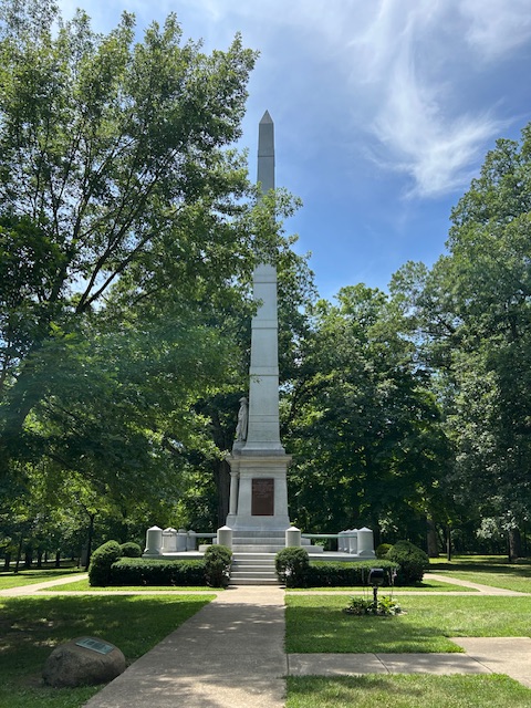 Battle of Tippecanoe monument at the battlefield.  Photo taken by and the property of FourWalls.