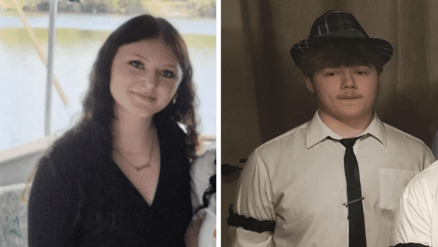 Briar Davis (L) and Devin Martin found alive and well in Florence County Wisconsin. 