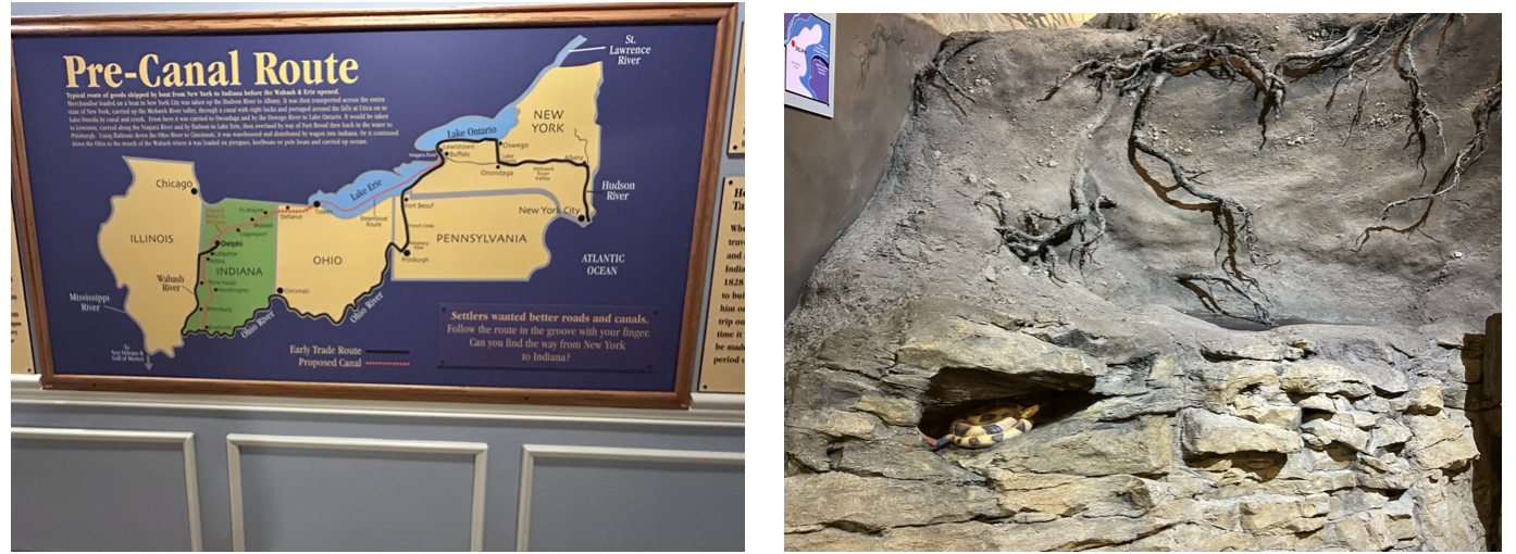 Photos at the Wabash & Erie Canal Museum.  Photos taken by and the property of FourWalls.