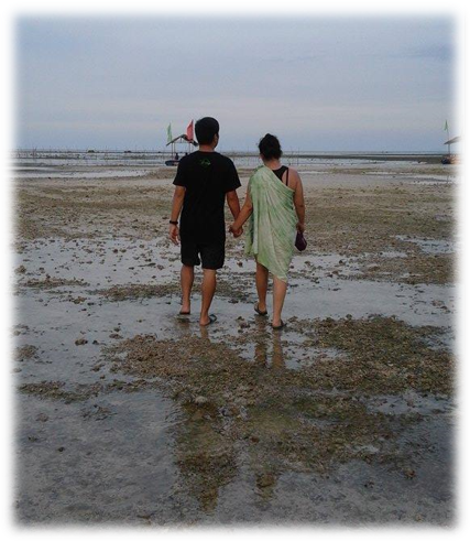 a couple holding hands