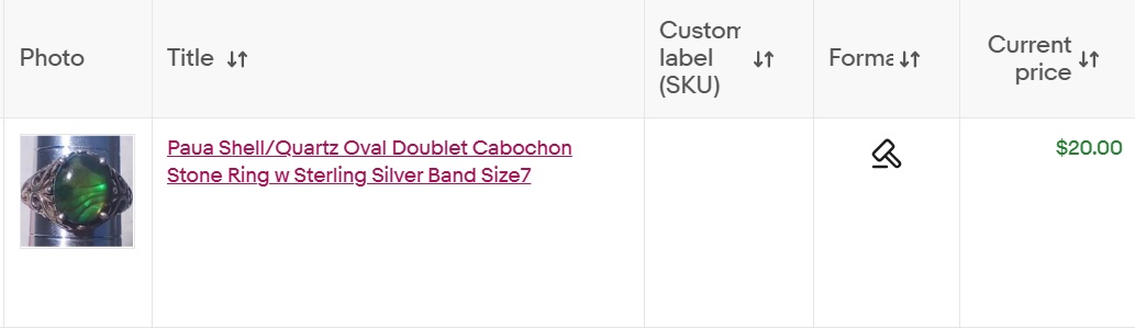 Screencap of my eBay page Screencap of my eBay page