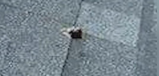 Space debris hits the roof a home in McDonough Georgia.