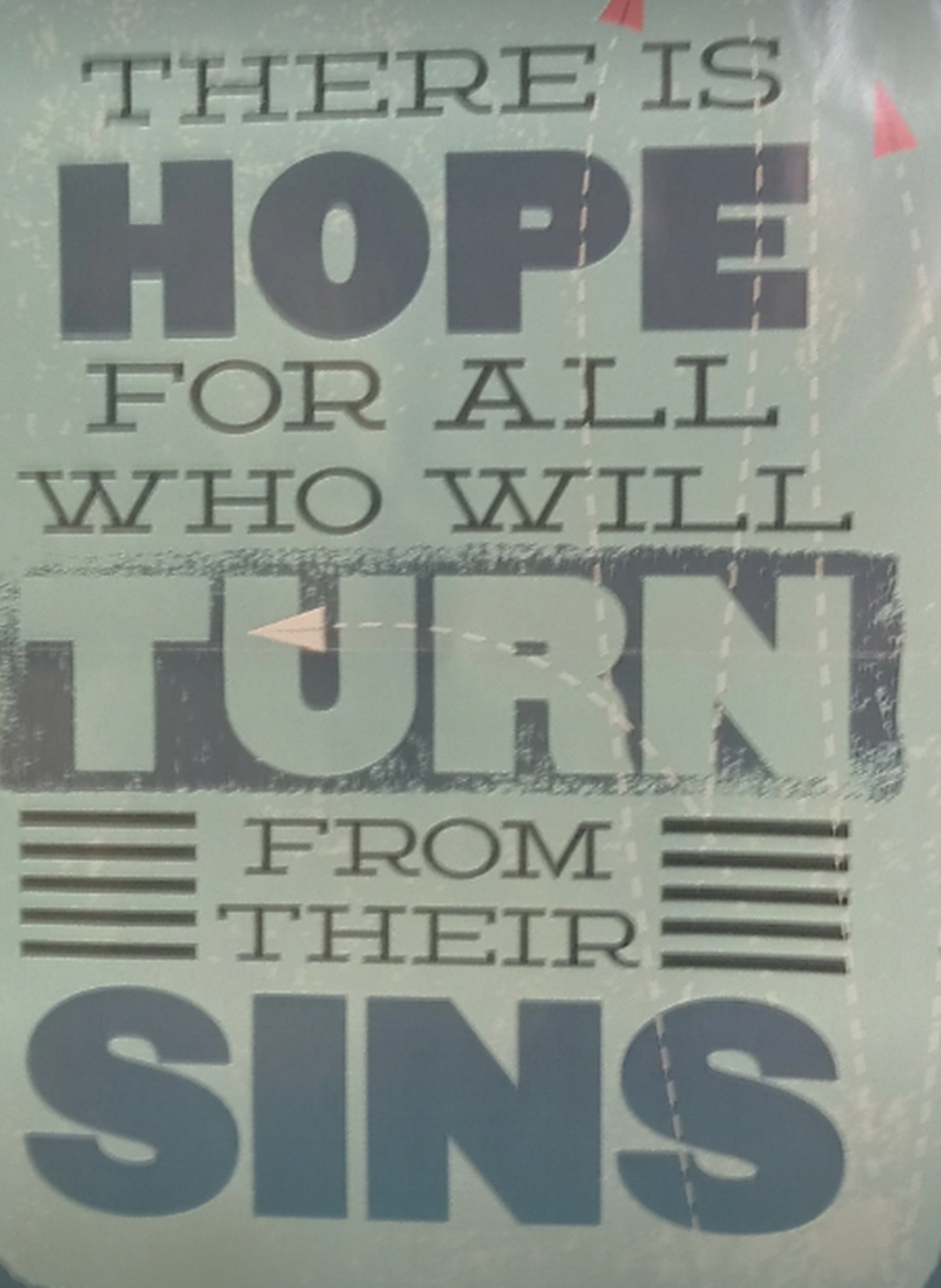 Poster in church