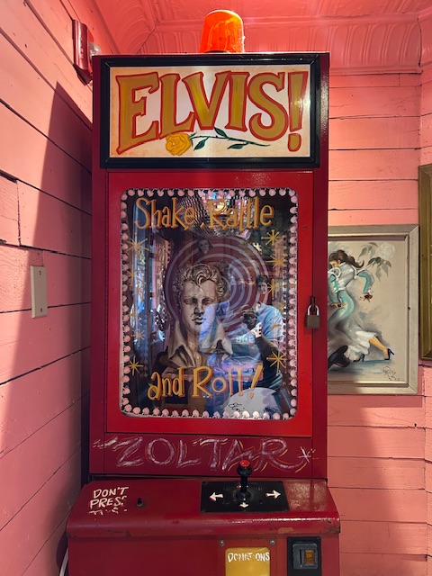 Elvis shrine at Chuy’s in Norman OK.  Photo taken by and the property of FourWalls.
