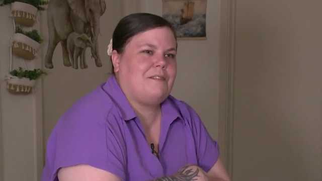 Pennsylvania mom Casey Arwood in her new home in Lancaster.