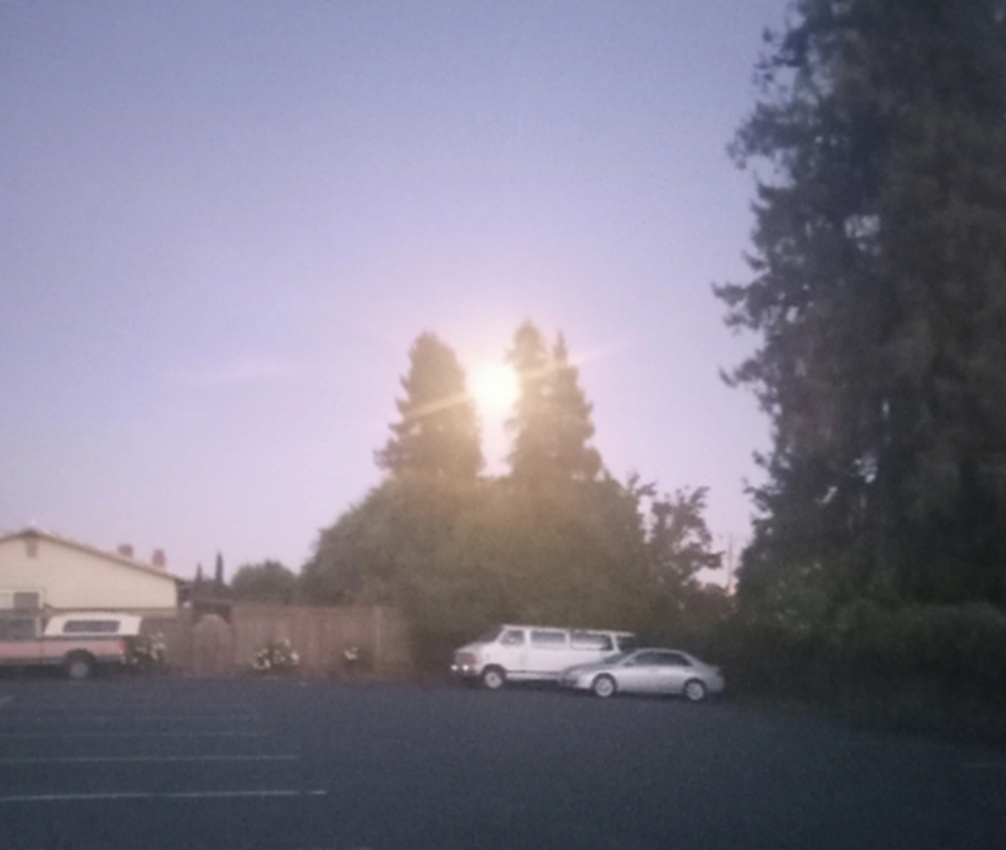 Photo I took when leaving church tonight