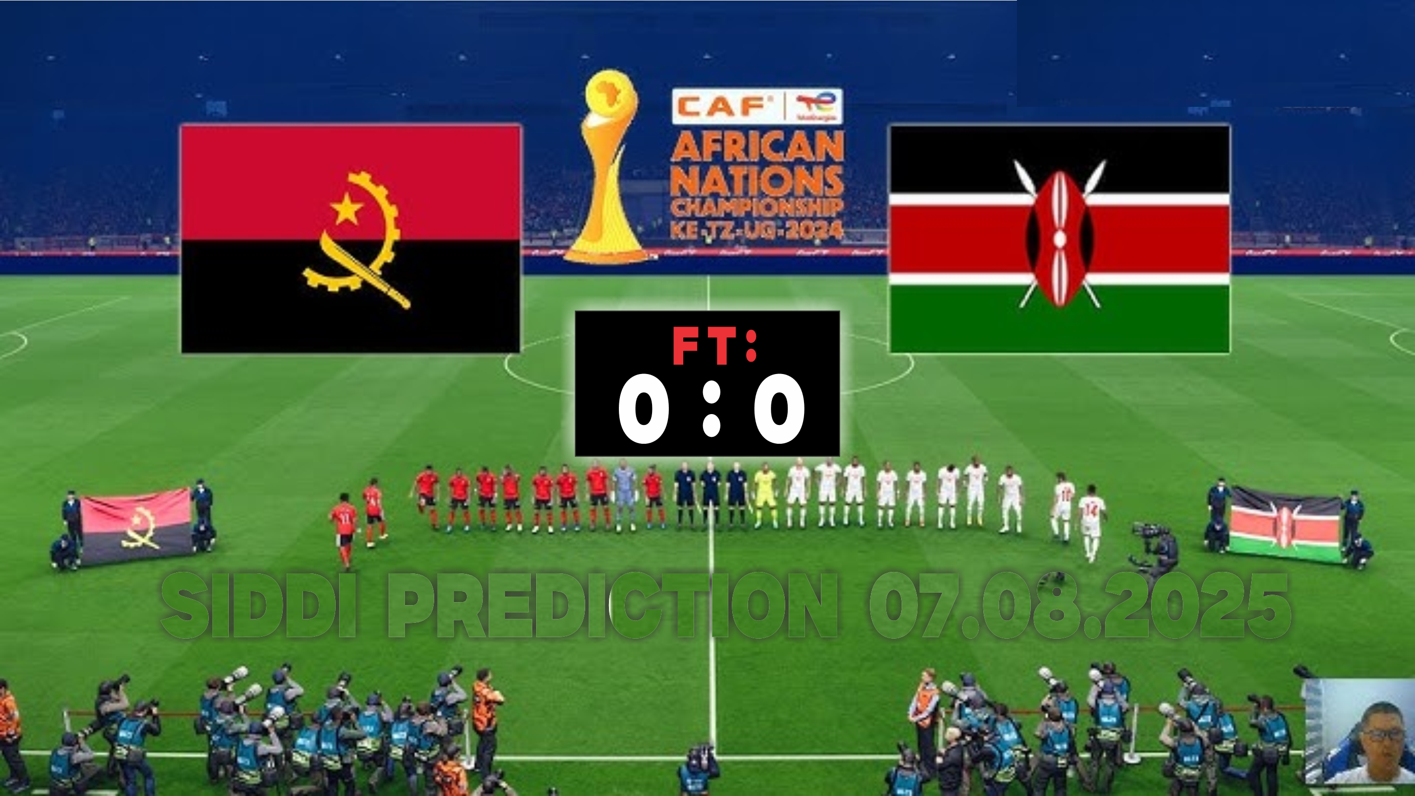 An image showing my personal expectation of the Angola vs Kenya match