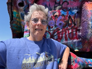 Selfie at the Cadillac Ranch.