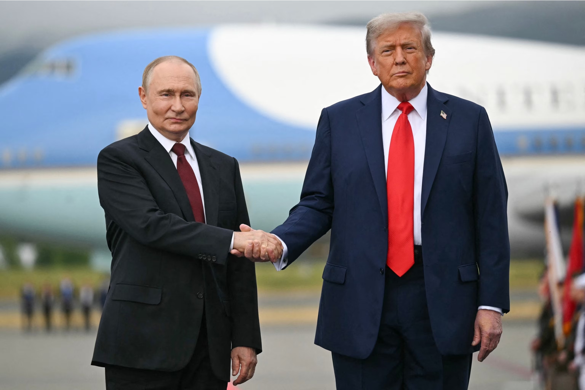 A photo of  Presidents Vladmir Putin and Donald Trump. Source: ABC News website
