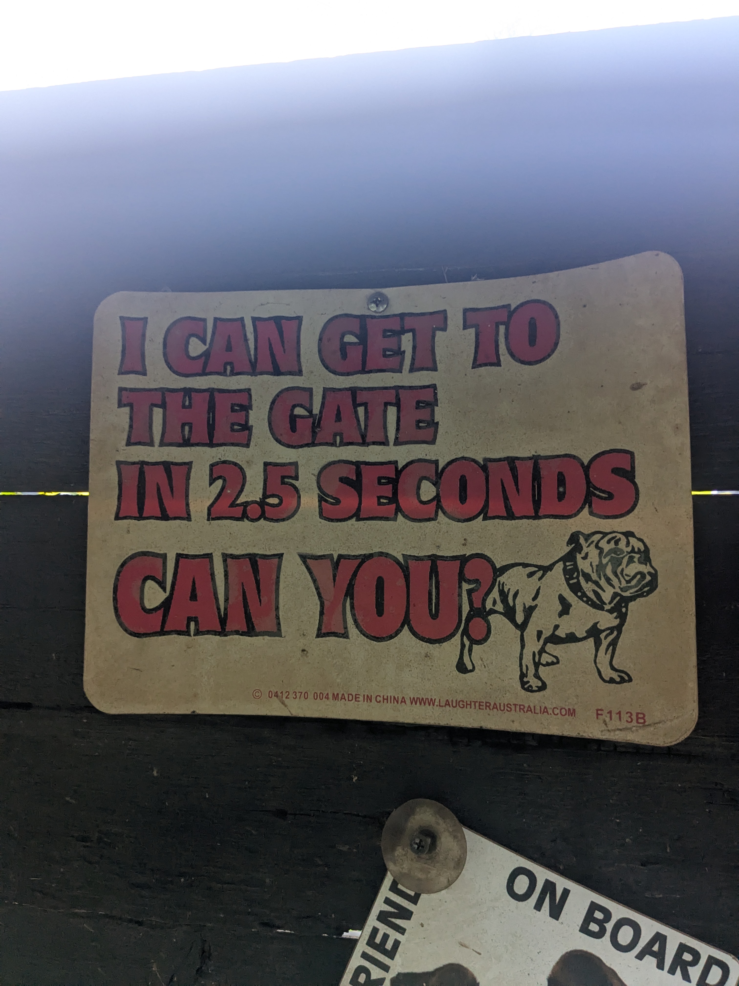 Dog warnings