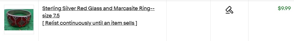 Screencap of eBay auction