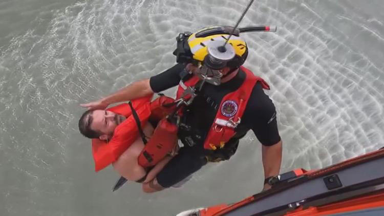U S C G rescues a swimmer in Redfish Bay U S C G rescues a swimmer in Redfish Bay