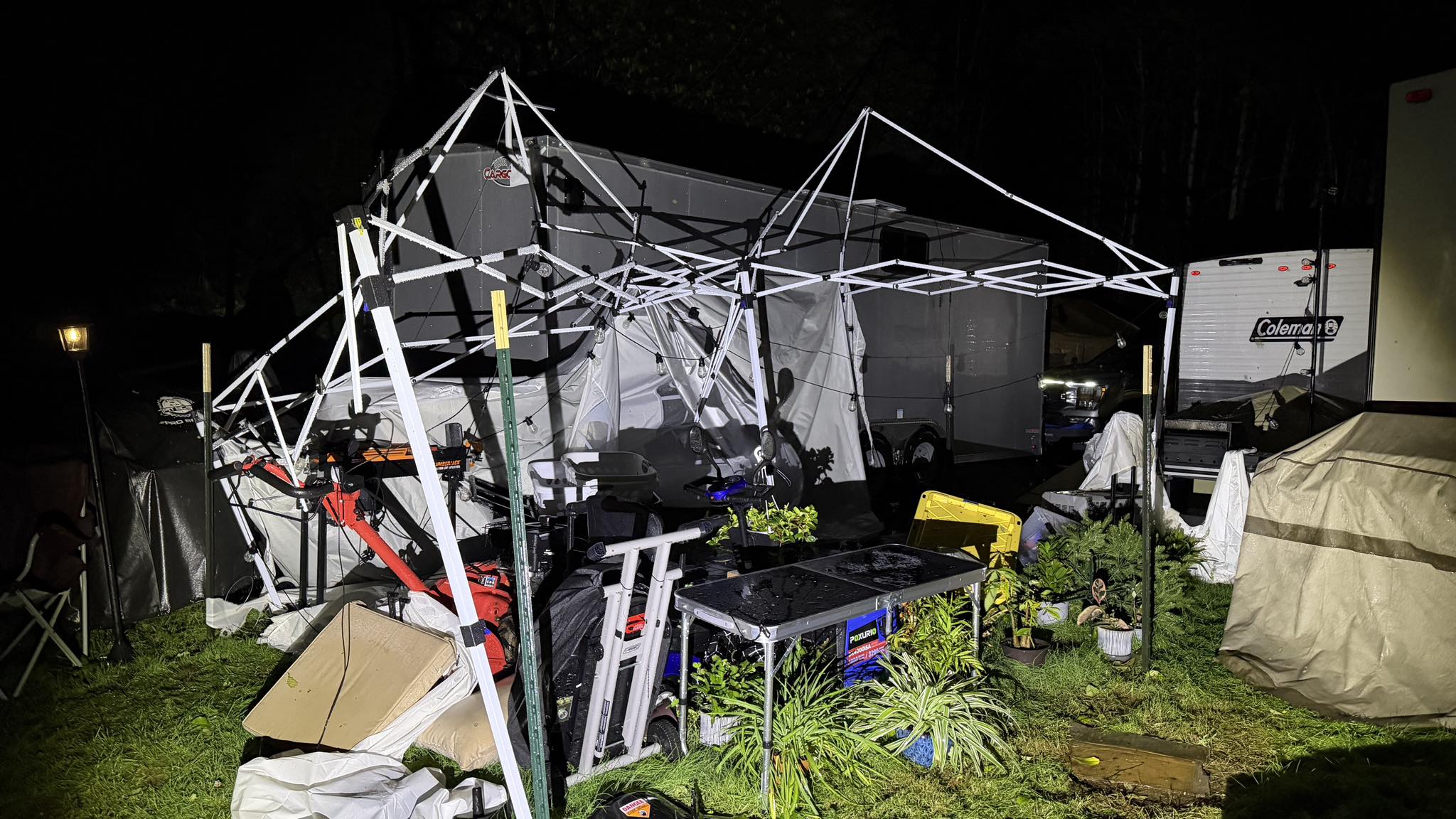 Damage During the Storm Damage During the Storm