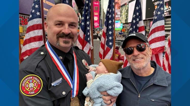Kentucky firefighter Aaron Dossey recognized for his actions of saving a child