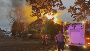 House on fire in Lebanon Tennessee