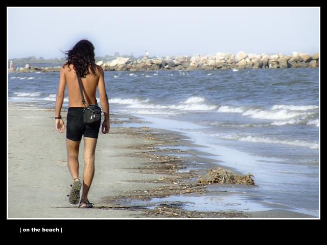 Sulina beach - this pic is taken in sulina, a small town at the seaside of the Blak Sea. I photographed my friend Mihai. If you ever come to Romania, hope you will come to the Delata of Danube to! Very wonerful place. (it's also sad but true that people doesen't take care of this place like they should)