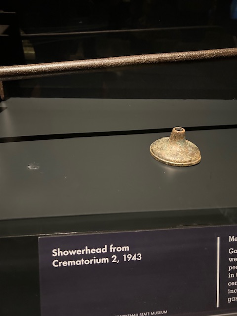 Photo of one of the Auschwitz poison shower heads. Photo taken by and the property of FourWalls. Photo of one of the Auschwitz poison shower heads. Photo taken by and the property of FourWalls.