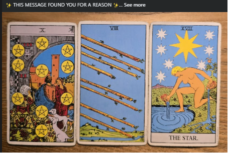 Tarot that I saw in my feed.