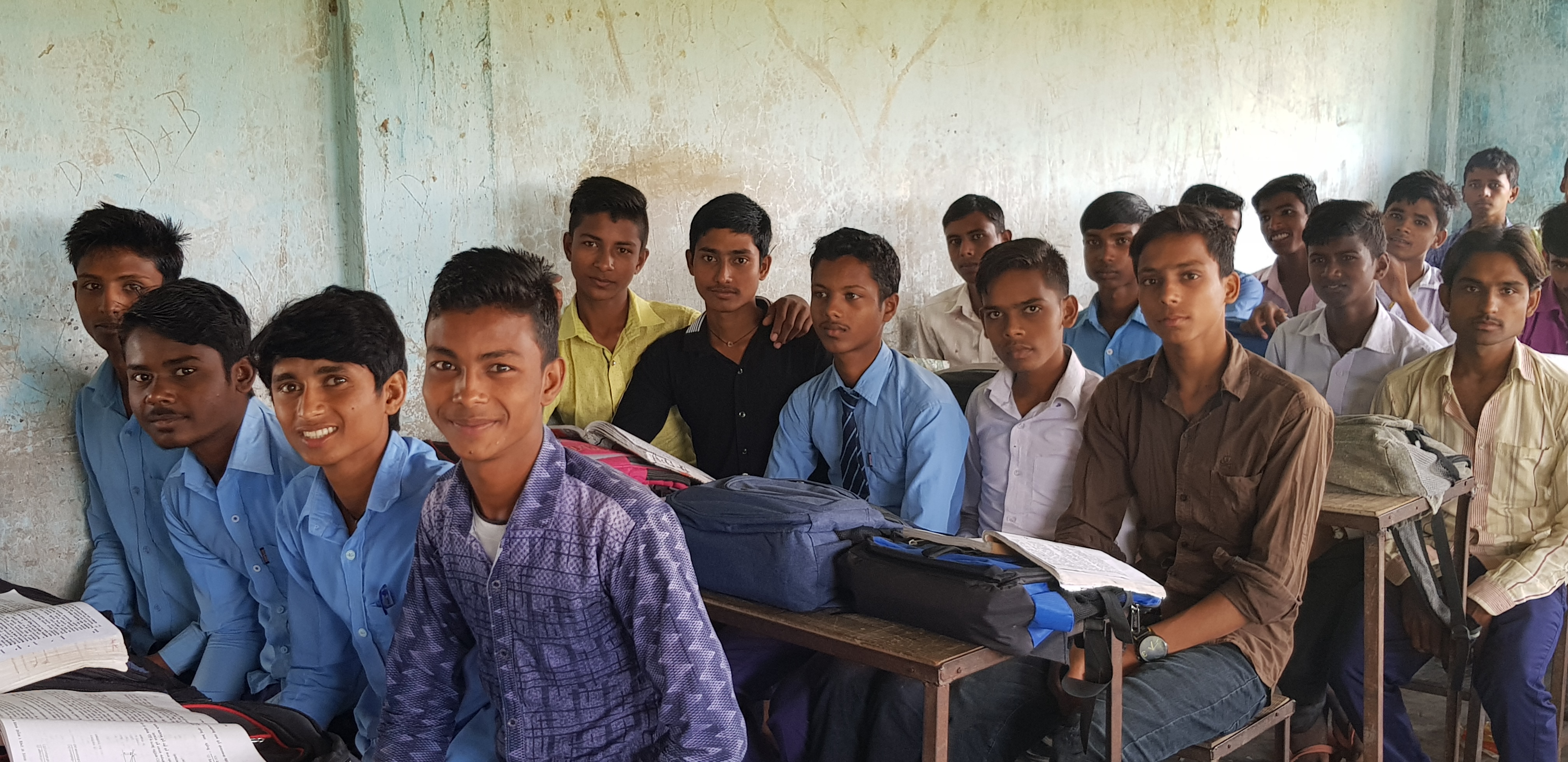 Boys' classroom, Nepal
