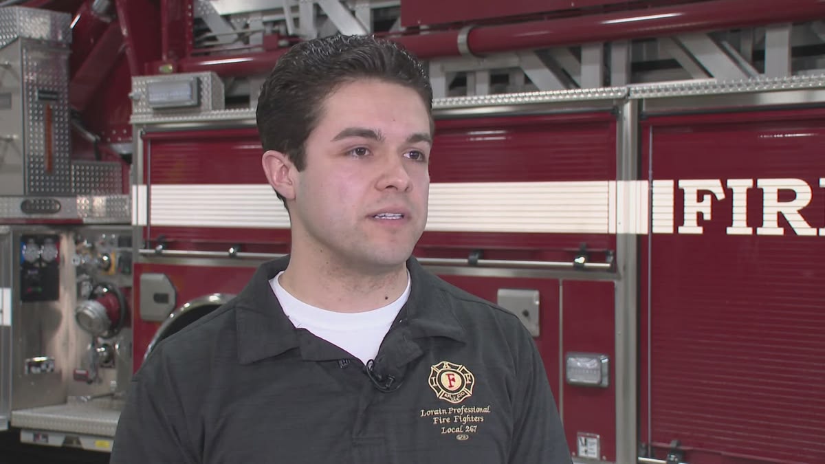 Lorain Ohio firefighter Avrey Cruz