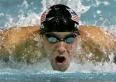 good swimmer - this is ian thorpe. he got really big feet!