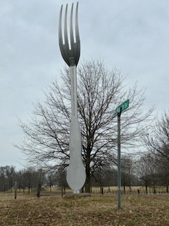 Fork in the Road in Franklin, Kentucky.  Photo taken by and the property of FourWalls.
