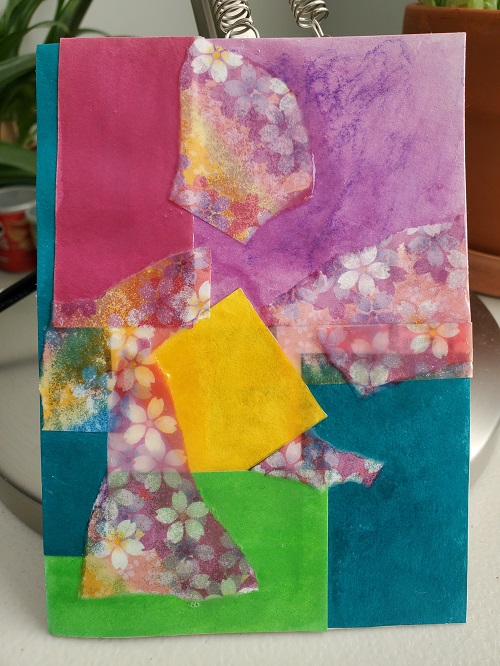 my collaged card