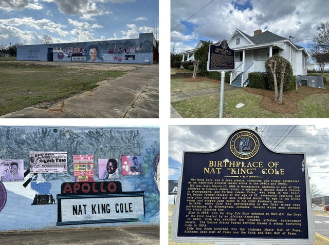 Photos of the sites in Montgomery dedicated to Nat “King” Cole.  Photos taken by and the property of FourWalls.
