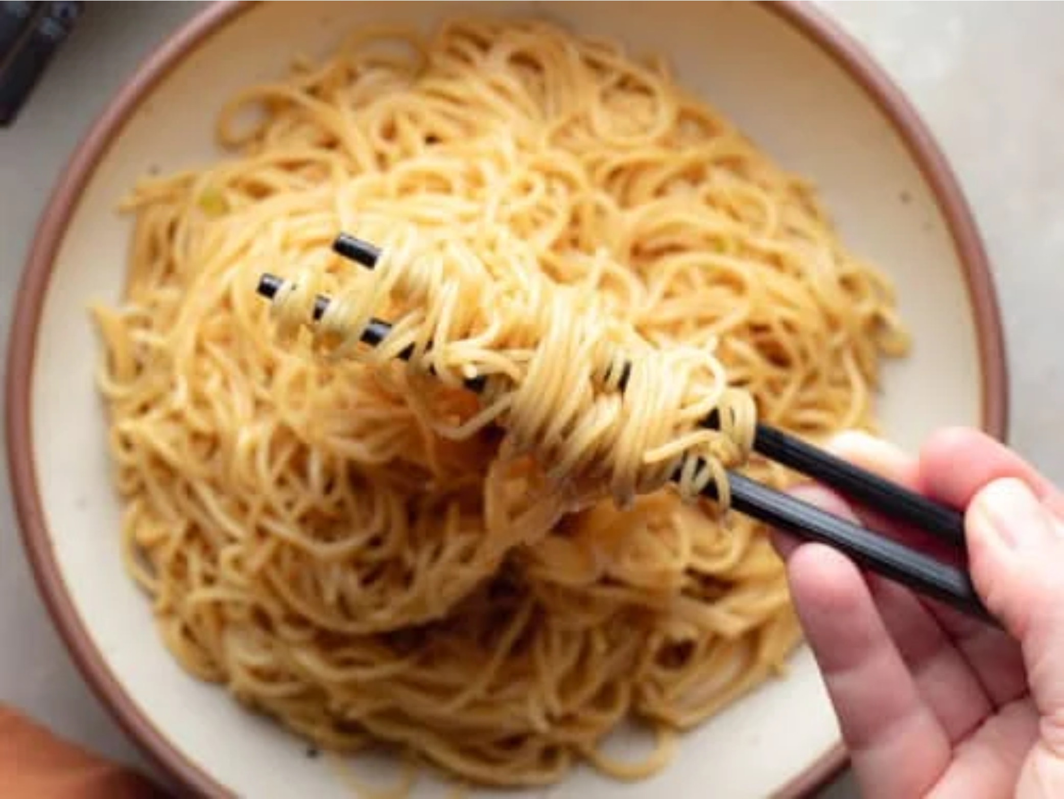 An image of served noodles. Source: Internet