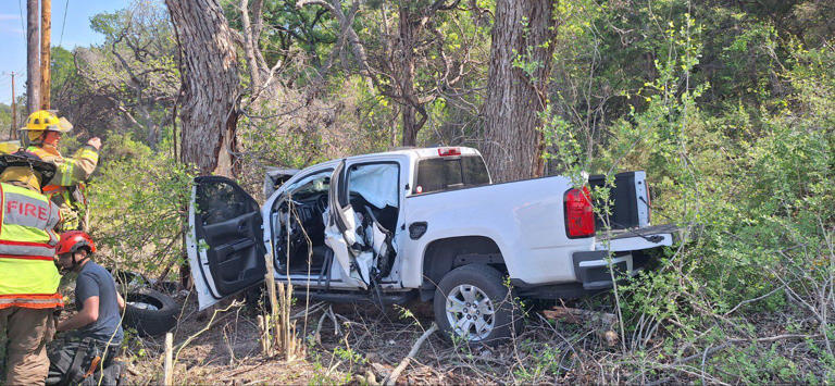 Crews in Texas rescue a driver that was in an accident on Saturday  